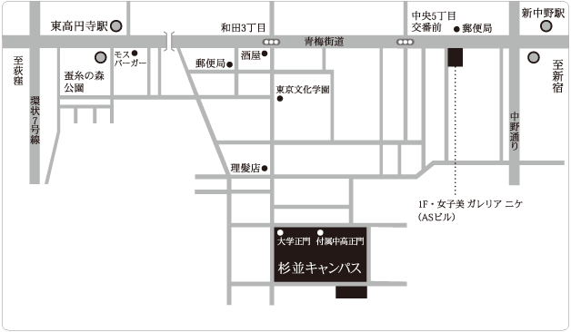 杉並キャンパス　地図