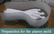 Preparation for the plaster mold
