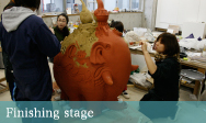 Creation of a large piece/ sculpture‐Finishing stage