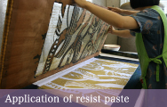 Application of resist paste