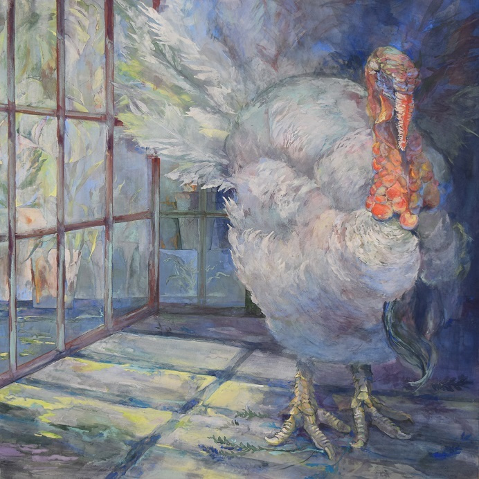 檻の中の七面鳥