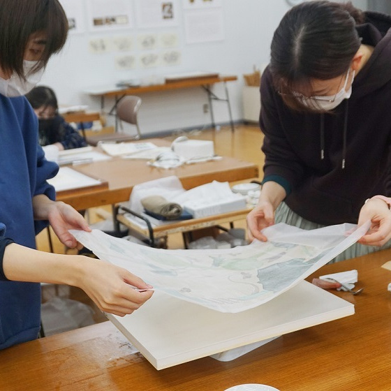 山水長巻模写上げ写し