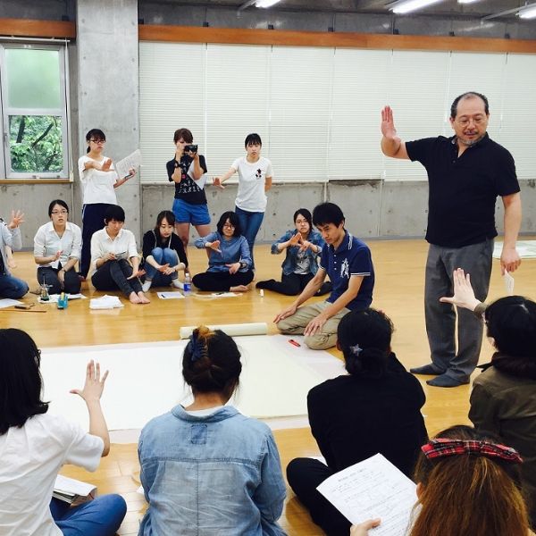 卒業制作大判裏打ち授業