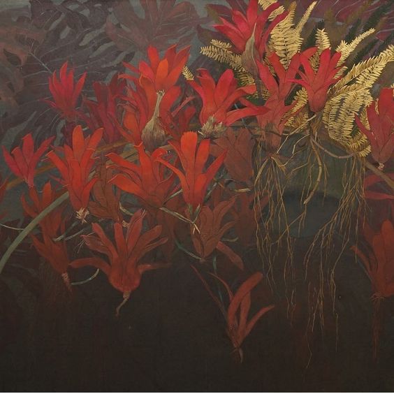 赤い植物